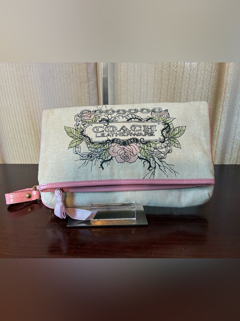 Coach Tattoo Foldover Clutch